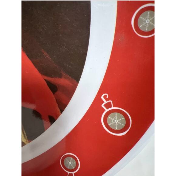 Gibson Melamine Christmas Santa Coca-Cola Dinnerware 4 Plates & Bowls - Picture 6 of 15